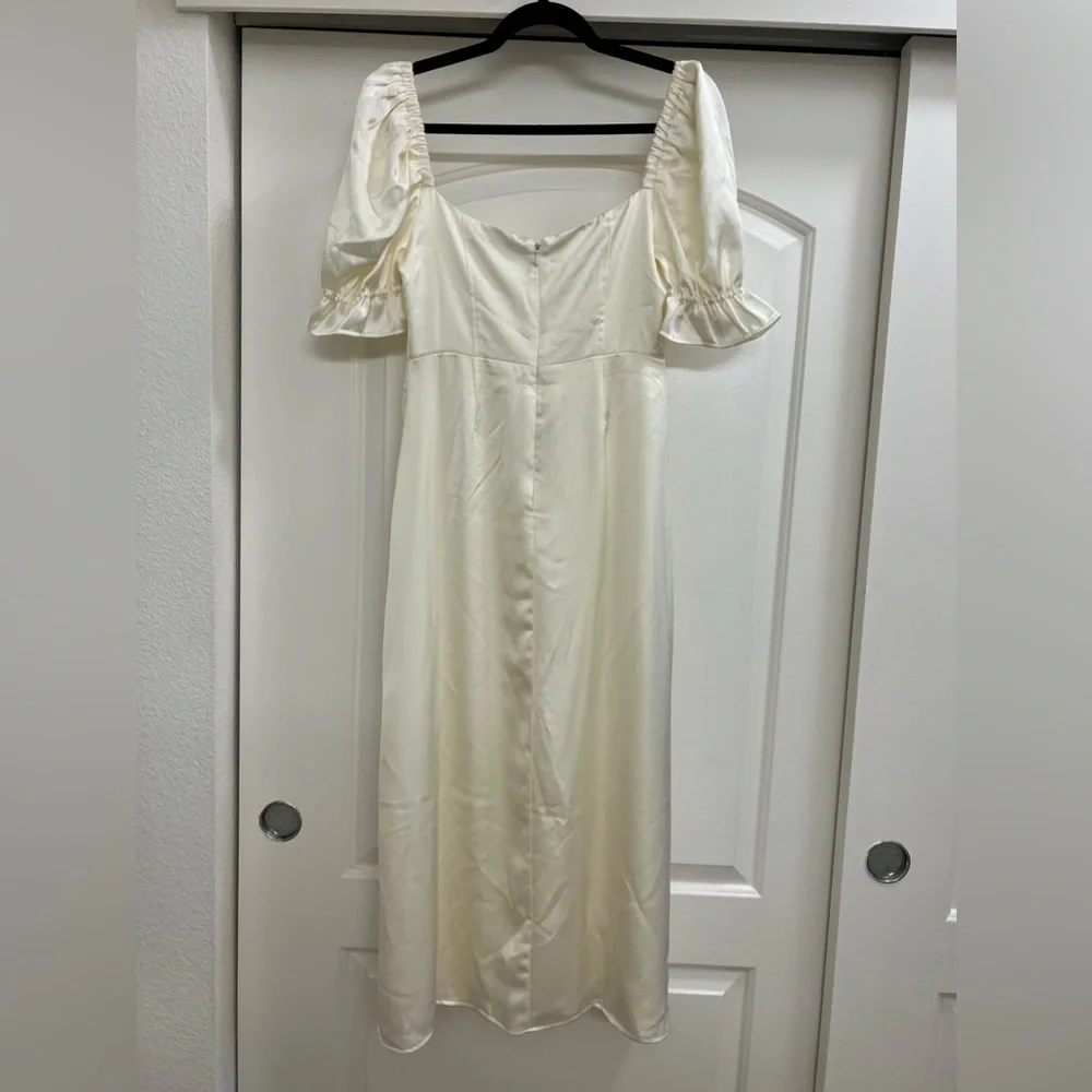 NWOT We Wore What Satin Look Midi Dress - Picture 6 of 13